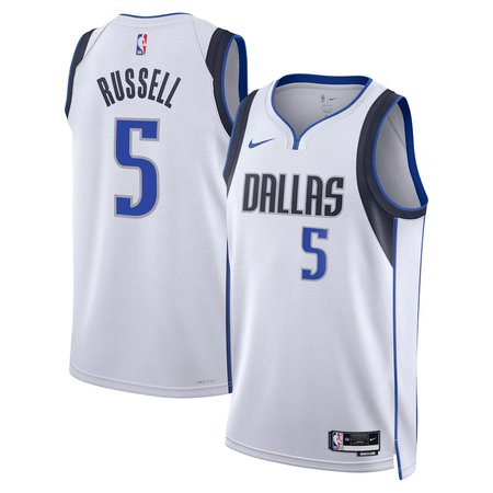 Women's Dallas Mavericks #5 D'Angelo Russell Nike White Swingman Association Edition Jersey