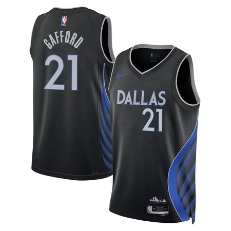 Women's Dallas Mavericks #21 Daniel Gafford Nike Black Swingman Jersey