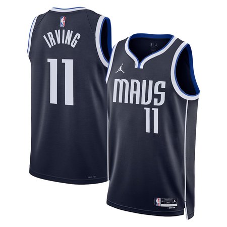 Women's Dallas Mavericks #11 Kyrie Irving Nike Navy Swingman Statement Edition Jersey