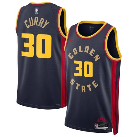 Women's Golden State Warriors #30 Stephen Curry Navy 2024/25 Swingman Player City Edition Jersey