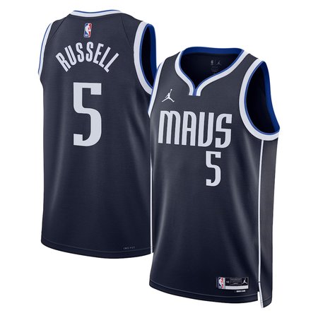 Women's Dallas Mavericks #5 D'Angelo Russell Nike Navy Swingman Statement Edition Jersey