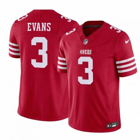 Men's San Francisco 49ers #3 Mike Evans Red Vapor F.U.S.E Jersey