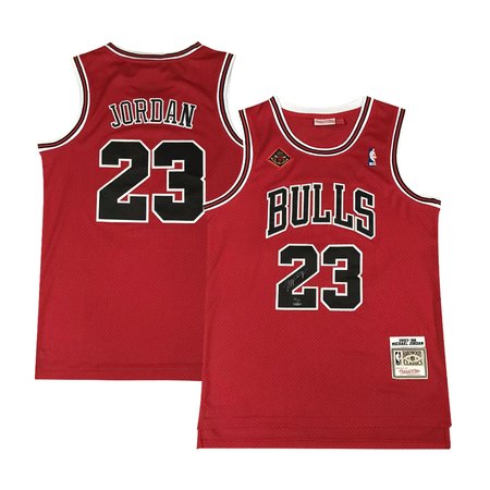 Men's Chicago Bulls #23 Michael Jordan Red Stitched Basketball Jersey