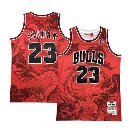 Men's Chicago Bulls #23 Michael Jordan Red Stitched Basketball Jersey
