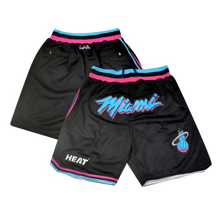 Men's Miami Heat Black Shorts