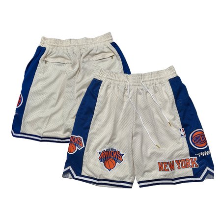 Men's New York Knicks White Shorts