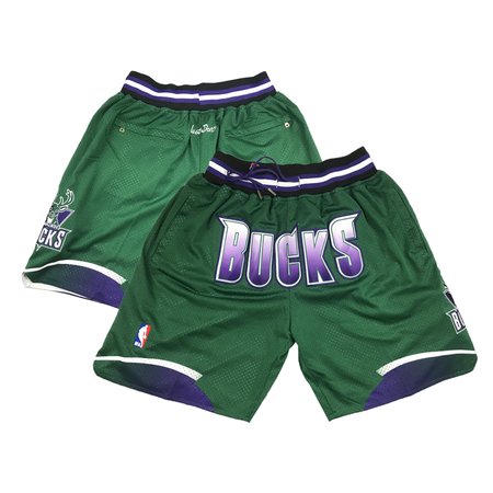 Men's Milwaukee Bucks Green Shorts