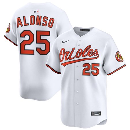 Youth Baltimore Orioles #25 Pete Alonso Nike White Home Limited Jersey