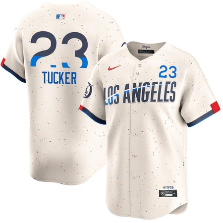 Youth Los Angeles Dodgers #23 Kyle Tucker Cream 2024 City Connect Limited Player Jersey