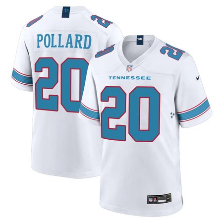 Youth Tennessee Titans #20 Tony Pollard Dike Nike White Game Jersey