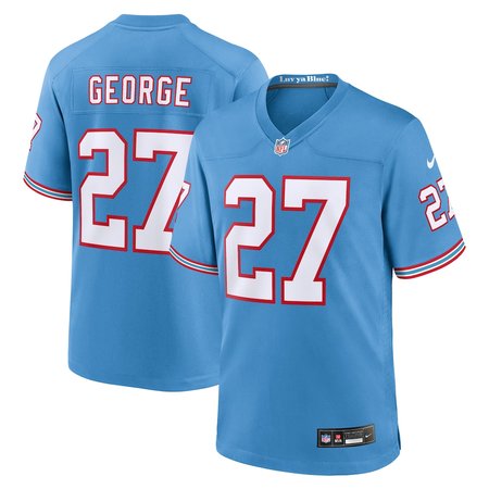 Youth Tennessee Titans #27 Eddie George Nike Light Blue Retired Player Alternate Game Jersey