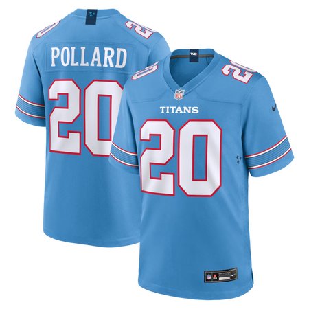 Youth Tennessee Titans #20 Tony Pollard Nike Light Blue Game Jersey
