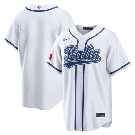 Youth Italy Baseball Nike White 2026 World Baseball Classic Home Stadium Jersey