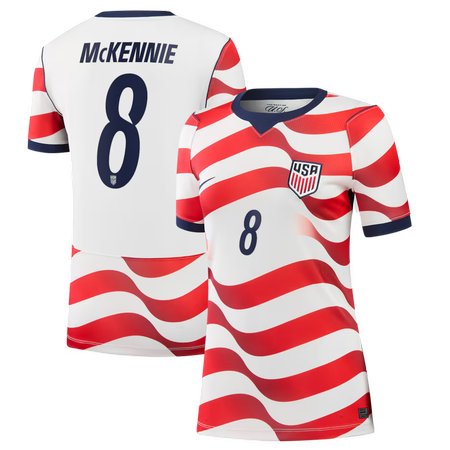 Women's Weston McKennie #8 USA Home Stadium Replica Jersey World Cup 2026