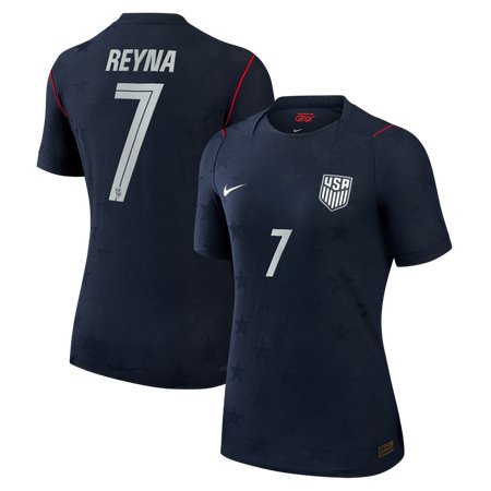 Women's Giovanni Reyna #7 USA Away Match Authentic Jersey World Cup 2026