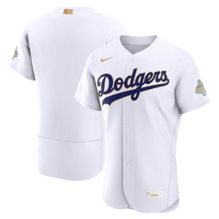 Youth Los Angeles Dodgers Nike White 2026 Gold Collection Authentic Jersey