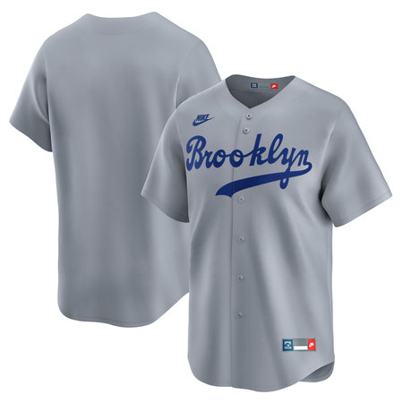 Youth Brooklyn Dodgers Nike Gray Cooperstown Collection Limited Jersey