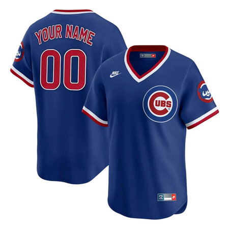 Men's Chicago Cubs Nike Royal Limited 1994-96 Alternate Cooperstown Authentic Lettering Custom Jersey