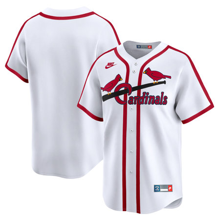Men's St. Louis Cardinals Nike White Cooperstown Collection Limited Jersey