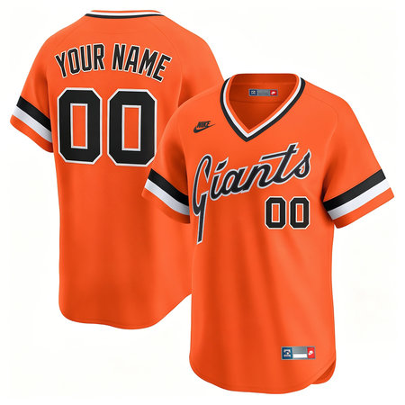 Men's San Francisco Giants Nike Orange Cooperstown Collection Limited Custom Jersey