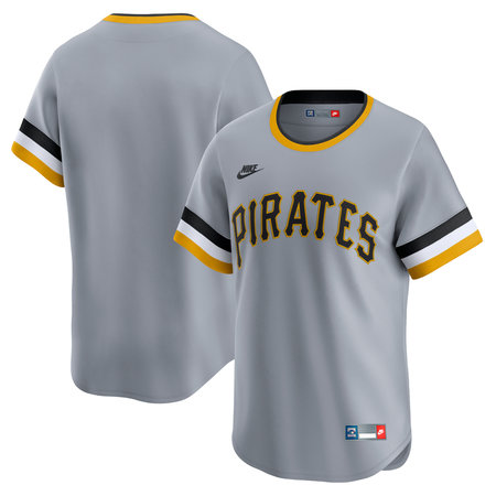 Youth Pittsburgh Pirates Nike Gray Cooperstown Collection Limited Jersey