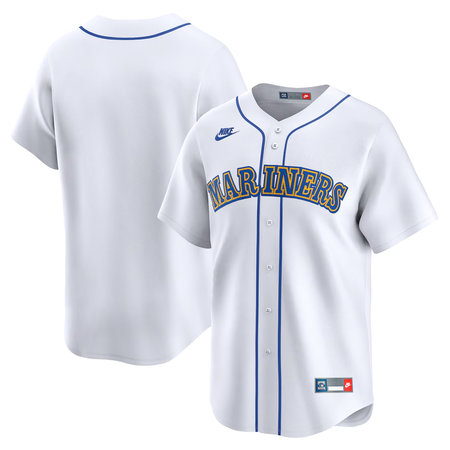 Youth Seattle Mariners Nike White Throwback Cooperstown Collection Limited Jersey