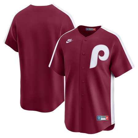 Men's Philadelphia Phillies Nike Maroon Cooperstown Collection Limited Jersey