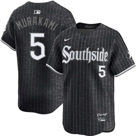 Youth Chicago White Sox #5 Munetaka Murakami Black Alternate Southside Jersey