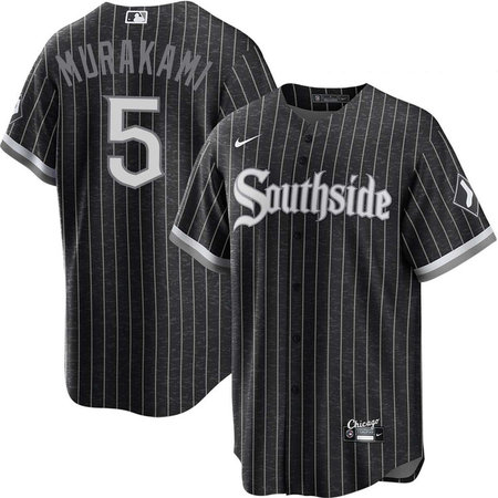 Youth Chicago White Sox #5 Munetaka Murakami Black Alternate Southside Jersey