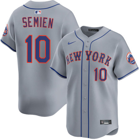 Youth New York Mets #10 Marcus Semien Gray Limited Jersey