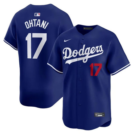 Youth Los Angeles Dodgers #17 Shohei Ohtani Royal Cool Base Jersey