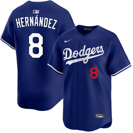 Youth Los Angeles Dodgers #8 Enrique Hernandez Royal Cool Base Jersey
