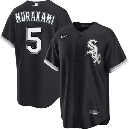 Youth Chicago White Sox #5 Munetaka Murakami Black Alternate Jersey