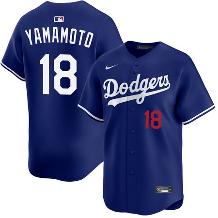 Youth Los Angeles Dodgers #18 Yoshinobu Yamamoto Royal Cool Base Jersey