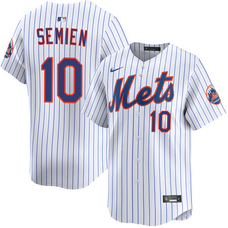 Youth New York Mets #10 Marcus Semien White Home Limited Jersey