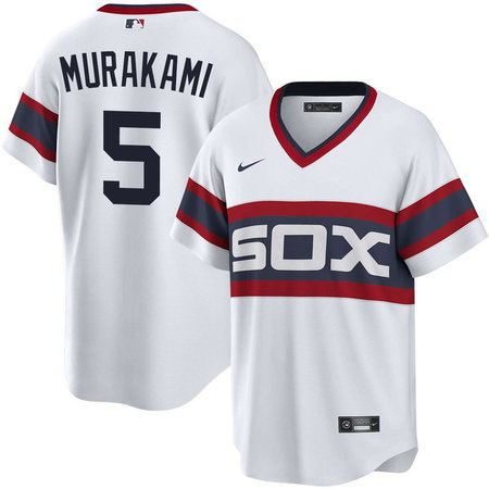 Youth Chicago White Sox #5 Munetaka Murakami White Alternate Pullover Jersey