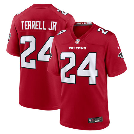Youth Atlanta Falcons #24 A.J. Terrell Nike Red Game Jersey