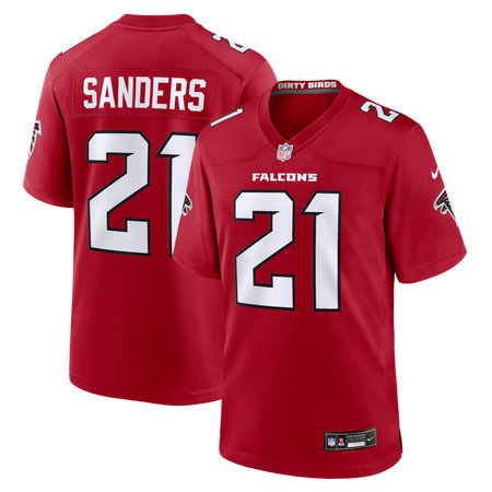 Youth Atlanta Falcons #21 Deion Sanders Nike Red Retired Player Game Jersey