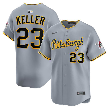 Youth Pittsburgh Pirates #23 Mitch Keller Nike Gray Road Limited Jersey