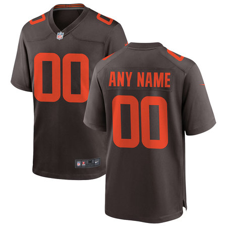 Youth Cleveland Browns Nike Brown Alternate Custom Game Jersey