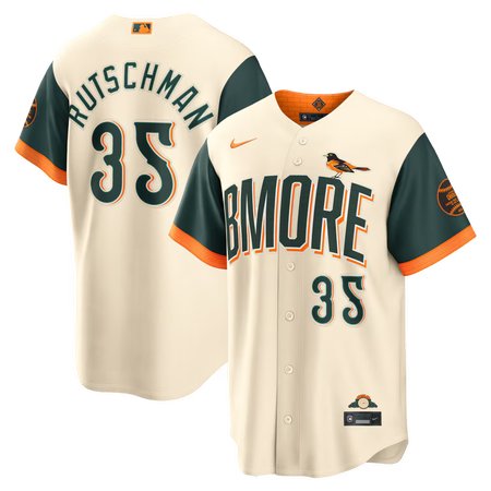 Men's Baltimore Orioles #35 Adley Rutschman Cream 2026 City Connect Stitched Jersey