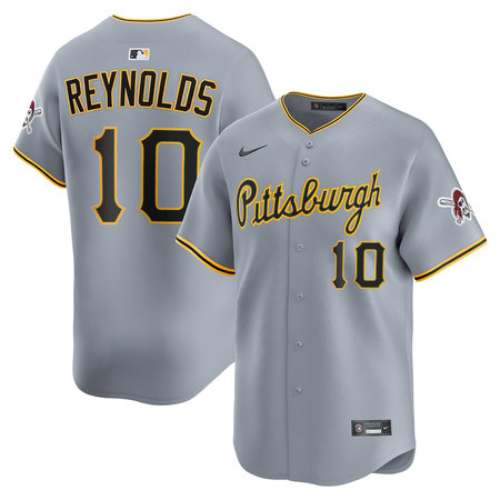 Youth Pittsburgh Pirates #10 Bryan Reynolds Nike Gray Road Limited Jersey