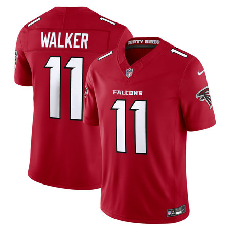 Men's Atlanta Falcons #11 Jalon Walker Nike Red Vapor F.U.S.E. Sewn Down Limited Jersey