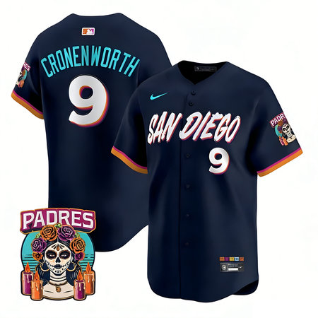 Youth San Diego Padres #9 Jake Cronenworth Navy 2026 City Connect Stitched Jersey