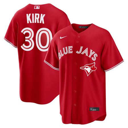 Youth Toronto Blue Jays #30 Alejandro Kirk Nike Red Canada Day Replica Jersey