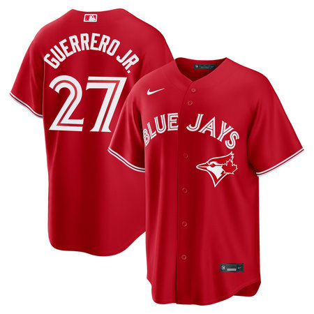 Men's Toronto Blue Jays #27 Vladimir Guerrero Jr. Nike Red Canada Day Replica Jersey