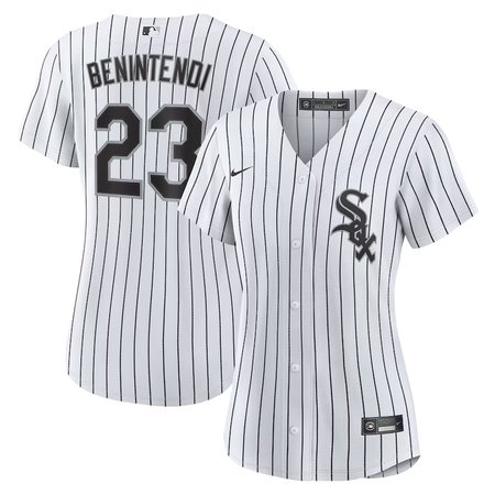 Women's Chicago White Sox #23 Andrew Benintendi Nike White/Black Home Official Player Jersey