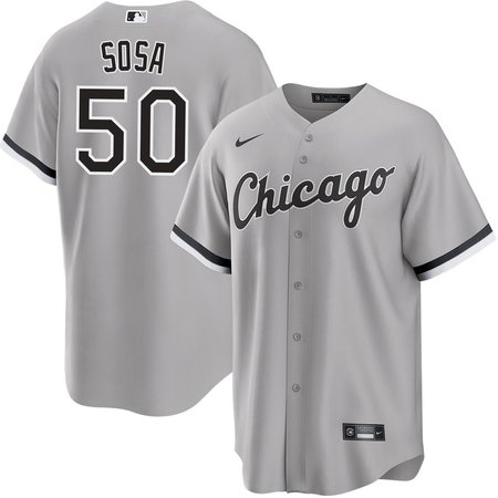 Men's Chicago White Sox #50 Lenyn Sosa Gray Home Official Player Jersey