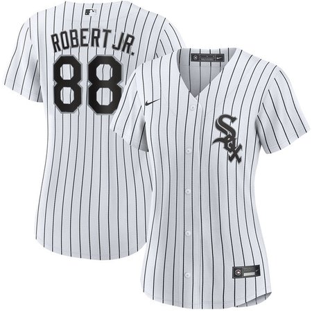 Women's Chicago White Sox #88 Luis Robert Nike White Replica Player Name Jersey