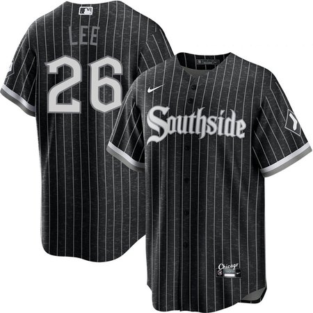 Men's Chicago White Sox #26 Korey Lee Nike Black Home Replica Jersey